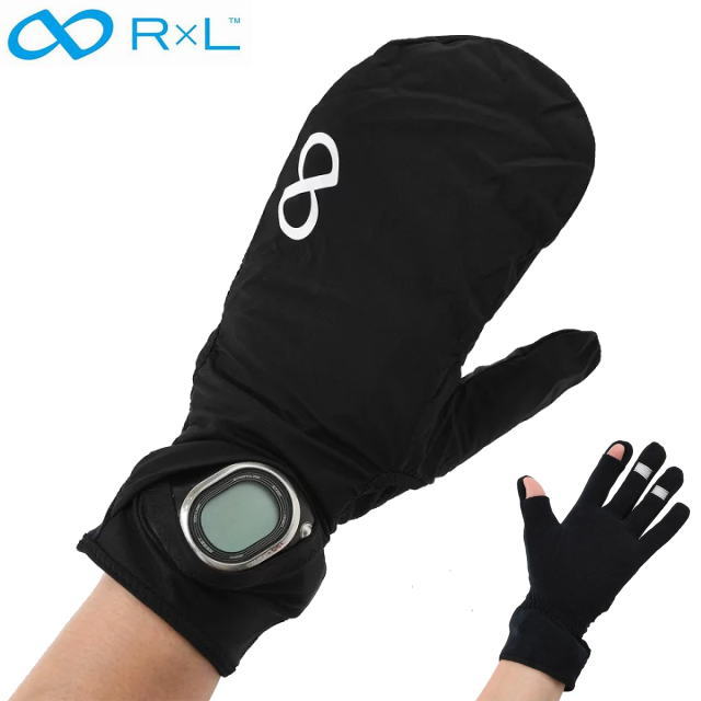 RxL アールエル 武田レッグウェアー ウインドフード付きマルチグローブ RLA9503 ブラック 両手ウォッチウィンドウ スマホ対応 ランニング  トレイルランニング トレラン マラソン ミトンカバー 取り外し 脱着 着脱 | ウエア,ソックス,RxL アールエル 武田レッグウェアー ... RIGWARL 冬用ウォームグローブ メンズ レディース タッチスクリーン 防水 インナーを暖かく保つ ランニング ウォーキング 犬