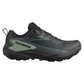 SALOMON サロモン トレイルランニングシューズ メンズ GENESIS GTX L47518700 BLACK/GREEN ジェネシス ゴアテックス GORE-TEX 防水透湿 トレランシューズ