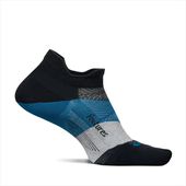 Feetures フィーチャーズ ランニングソックス ELITE ULTRA LIGHT NO SHOW TAB BlackSea エリート ウルトラライトクッション ノーショータブ 薄手 軽量 靴下