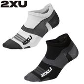 2XU ランニングソックス Vectr Ultralight No Show Compression Socks UA7027E ベクター ウルトラライトクッション ノーショーソックス アーチサポート