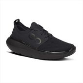 OOFOS ウーフォス リカバリーシューズ Women's OOmy Stride Black/Black ウイメンズ レディース リカバリーサンダル スニーカー 衝撃吸収 メッシュ クッション 靴紐