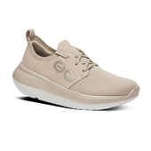 OOFOS ウーフォス リカバリーシューズ Women's OOmy Stride White/Nomad ウイメンズ レディース リカバリーサンダル スニーカー 衝撃吸収 メッシュ クッション 靴紐