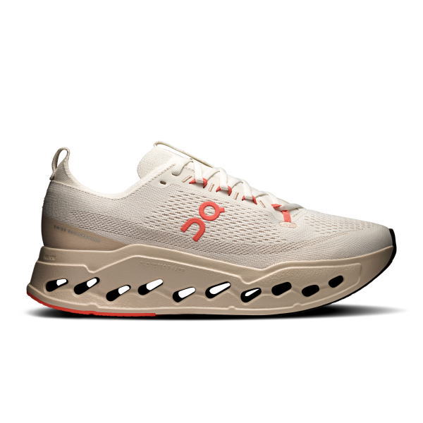 On オン ランニングシューズ Cloudsurfer Max 1 W Ivory/Salmon