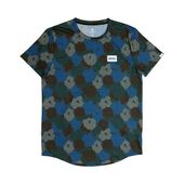 SAYSKY セイスカイ ランニングTシャツ OMRSS31c1046 Flower Combat T-shirt Blue Aop メンズ 半袖Tシャツ レギュラーフィット フラワーコンバット カモ