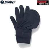 SWANY スワニー グローブ RC-340 Power Grid Wind Cover Glove ブラック パワーグリッドカバーグローブ 手袋 防寒 マルチグローブ ランニング トレイルランニング