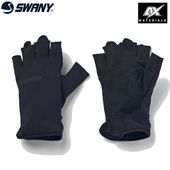 SWANY スワニー グローブ TR-717 Trail Storm Half Finger Glove ブラック トレイルストームハーフフィンガーグローブ 手袋 ストレッチ 薄手 登山グローブ 掌人