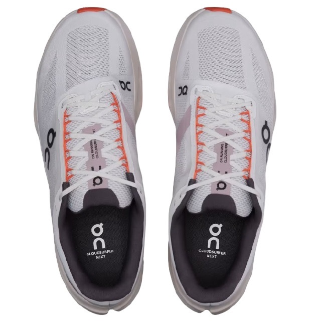 ON ���� ���饦�ɥ����ե����ͥ����� Cloudsurfer Next Wide ��� 3ME30190256 White/Flame ���� ���å���� ������ ��󥷥塼 ���ˡ����� �ޥ饽�� û��Υ��� ���ԡ��� ���󥿡��Х� �ȥ졼�˥� Ĺ��Υ���ǥ��꡼