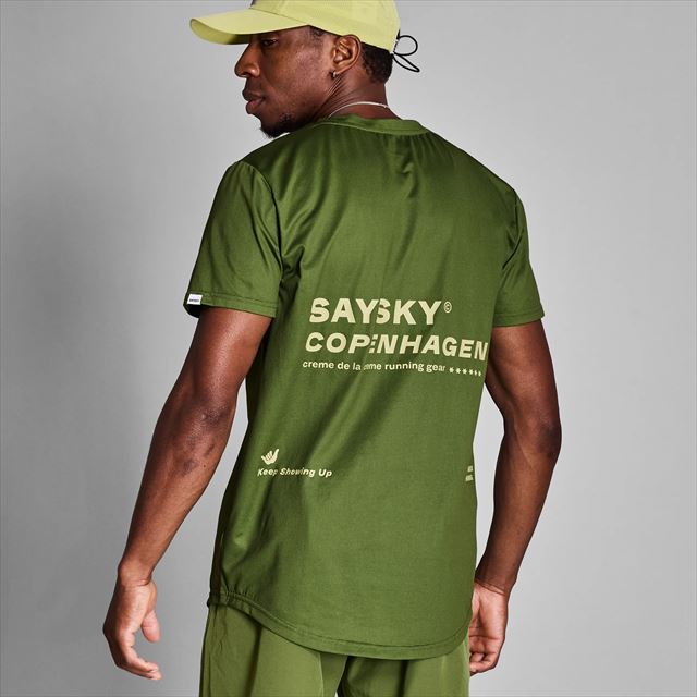 SAYSKY ���������� ���˥�T����� NMRSS31c313 Statement Combat T-shirt Green ��� ȾµT����� �쥮��顼�ե��å� ���ơ��ȥ��ȥ���Хå� �۴�®�� �̵��� Ķ���� �٥��Ĥ����� ���˥� �ޥ饽�� ���祮�� �ȥ쥤����˥� �ȥ���