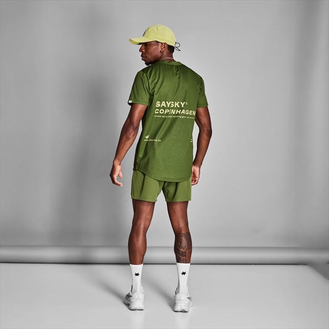 SAYSKY ���������� ���˥�T����� NMRSS31c313 Statement Combat T-shirt Green ��� ȾµT����� �쥮��顼�ե��å� ���ơ��ȥ��ȥ���Хå� �۴�®�� �̵��� Ķ���� �٥��Ĥ����� ���˥� �ޥ饽�� ���祮�� �ȥ쥤����˥� �ȥ���