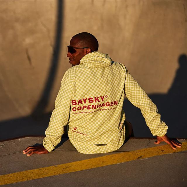SAYSKY ���������� ���˥󥰥��㥱�å� NMRJA22c1034 Checker Pace Jacket Green Aop ��� �����å����ڡ������㥱�å� �����ɴ� �̵��� Ķ���� ���˥� �ޥ饽�� ���祮�� �ȥ쥤����˥� �ȥ���