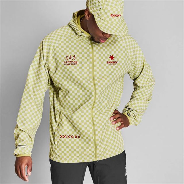 SAYSKY ���������� ���˥󥰥��㥱�å� NMRJA22c1034 Checker Pace Jacket Green Aop ��� �����å����ڡ������㥱�å� �����ɴ� �̵��� Ķ���� ���˥� �ޥ饽�� ���祮�� �ȥ쥤����˥� �ȥ���