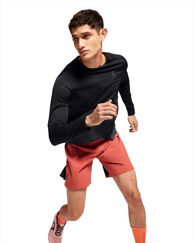 On ���� ���˥� ĹµT����� Performance Long-T ��� 1ME10240106 Black/Eclipse �ѥե����ޥ� ����-T ���� �졼�� �ޥ饽�� �ȥ��� �ȥ쥤����˥� �ޥ饽�� �۴�®��  L/S ���󥰥��꡼��