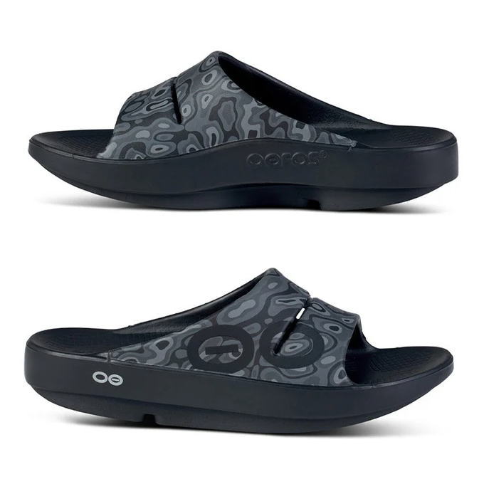 OOFOS �����ե��� �ꥫ�Х꡼������� OOahh Sport �������� ���ݡ��� 5020040 Black Water Camo �׷�ۼ� ���å���� ����������� ���ݡ��ĥ������ ��� ��ǥ����� ��˥��å��� ���˥� �ޥ饽�� �襬 ���ݡ��� �ӡ����� �ӡ���������� ���饤��