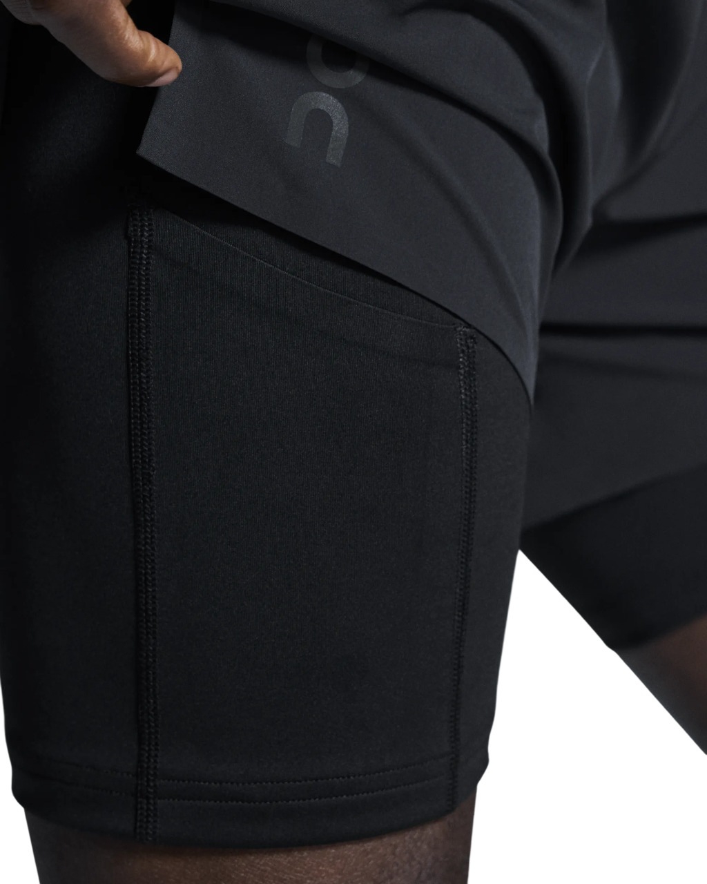 ON ���� 5'' Performance 2/1 Shorts M Men BLACK ��� �ϡ��եѥ�� 5" Performance 2/1 Shorts ��� �ȥ쥤����˥� ���˥� �����ȥɥ� �ȥ��� �ޥ饽�� ���祮�� ����ʡ�������