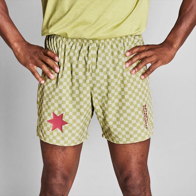 SAYSKY ���������� ���˥󥰥��硼�� NMRSH21c1034 Checker Pace Shorts 5inch Green Aop ��� �ϡ��եѥ�� �쥮��顼�ե��å� �����å����ڡ������硼��5����� 12cm ����ʡ���å���֥꡼�� ���ȥ�å� �����̵� �ޥ饽�� ���祮�� �ȥ쥤����˥� �ȥ���