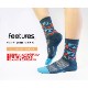 Feetures �ե������㡼�� ���˥󥰥��å��� ���� ELITE LIGHT CUSHION  MINI CREW ���꡼�� �饤�ȥ��å���� �ߥ˥��롼 WhiteHighTopStripe