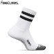 Feetures �ե������㡼�� ���˥󥰥��å��� ���� ELITE LIGHT CUSHION  MINI CREW ���꡼�� �饤�ȥ��å���� �ߥ˥��롼 WhiteHighTopStripe