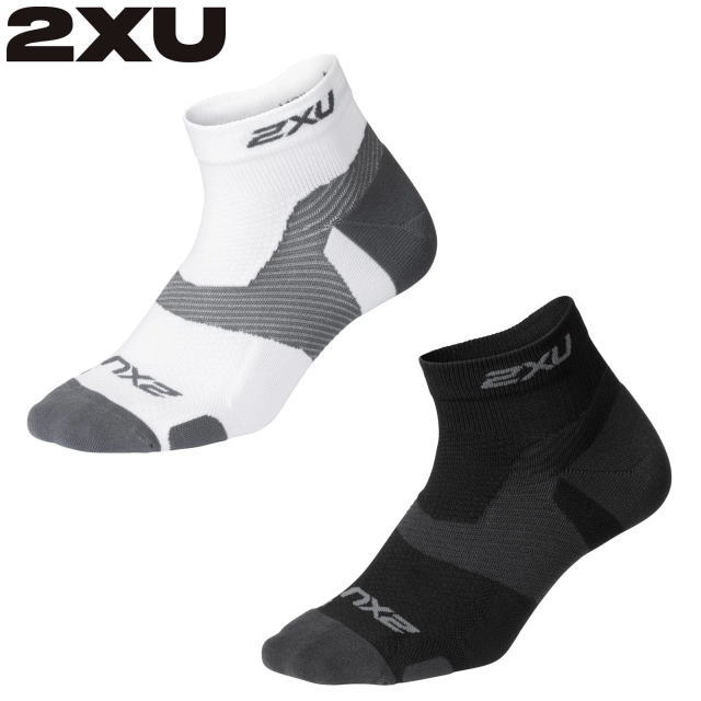 2XU ���˥󥰥��å��� Vectr Light Cushion 1/4 CREW Compression Socks UA5047E �٥������饤�ȥ��å���� ���롼���å��� ���������� ���������ݡ��� �۴�®�� ���˥� �ޥ饽�� �ȥ쥤����˥� �ȥ��� �ȥ饤��������
