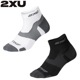 2XU ���˥󥰥��å��� Vectr Light Cushion 1/4 CREW Compression Socks UA5047E �٥������饤�ȥ��å���� ���롼���å��� ���������� ���������ݡ��� �۴�®�� ���˥� �ޥ饽�� �ȥ쥤����˥� �ȥ��� �ȥ饤��������