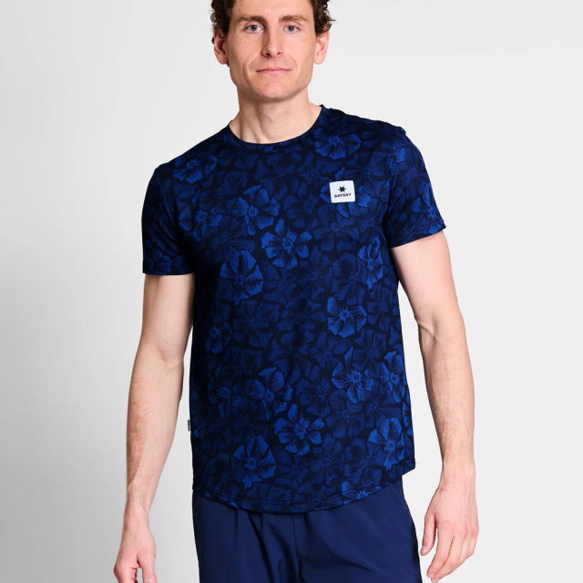 SAYSKY ���������� ���˥�T����� NMRSS31c1029 Flower Combat T-shirt Blue Aop ��� ȾµT����� �쥮��顼�ե��å� �ե�����Хå� �۴�®�� �̵��� Ķ���� �٥��Ĥ����� ���˥� �ޥ饽�� ���祮�� �ȥ쥤����˥� �ȥ���
