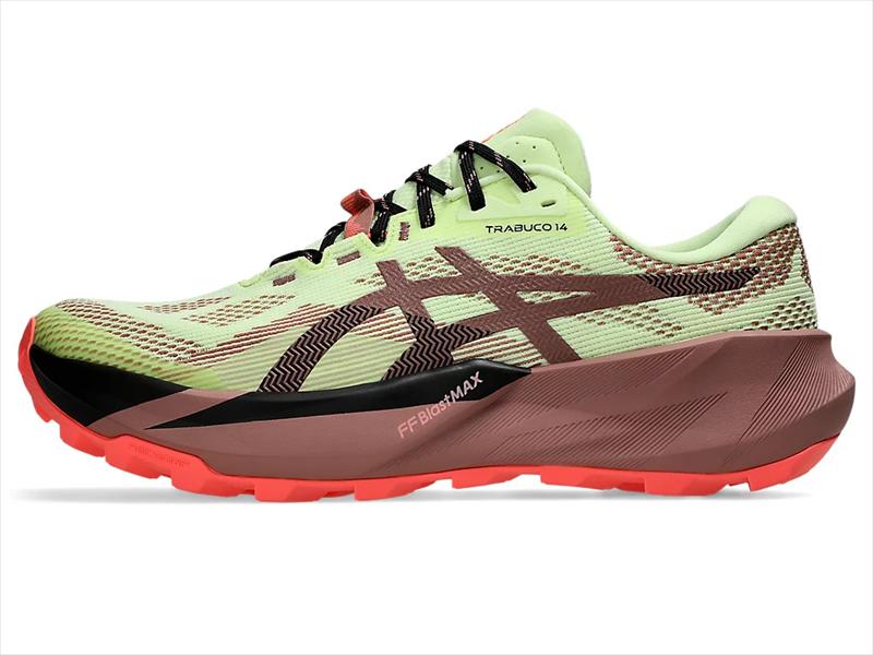 asics �����å��� 1011C166 TRABUCO 14 ILLUMINATE YELLOW/UMEBOSHI ��� �ȥ쥤����˥󥰥��塼�� �ȥ�֡��� FF BLAST MAX�ߥåɥ����� �ȥ��󥷥塼�� �ϥ����� �ȥ�å��� �л� ���ˡ����� �� ���å���� ���������� ���� �ڤ�