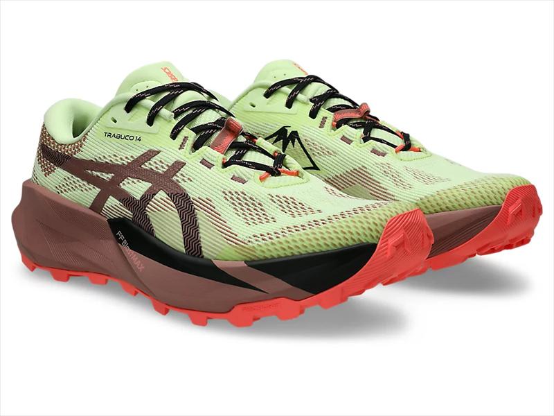 asics �����å��� 1011C166 TRABUCO 14 ILLUMINATE YELLOW/UMEBOSHI ��� �ȥ쥤����˥󥰥��塼�� �ȥ�֡��� FF BLAST MAX�ߥåɥ����� �ȥ��󥷥塼�� �ϥ����� �ȥ�å��� �л� ���ˡ����� �� ���å���� ���������� ���� �ڤ�