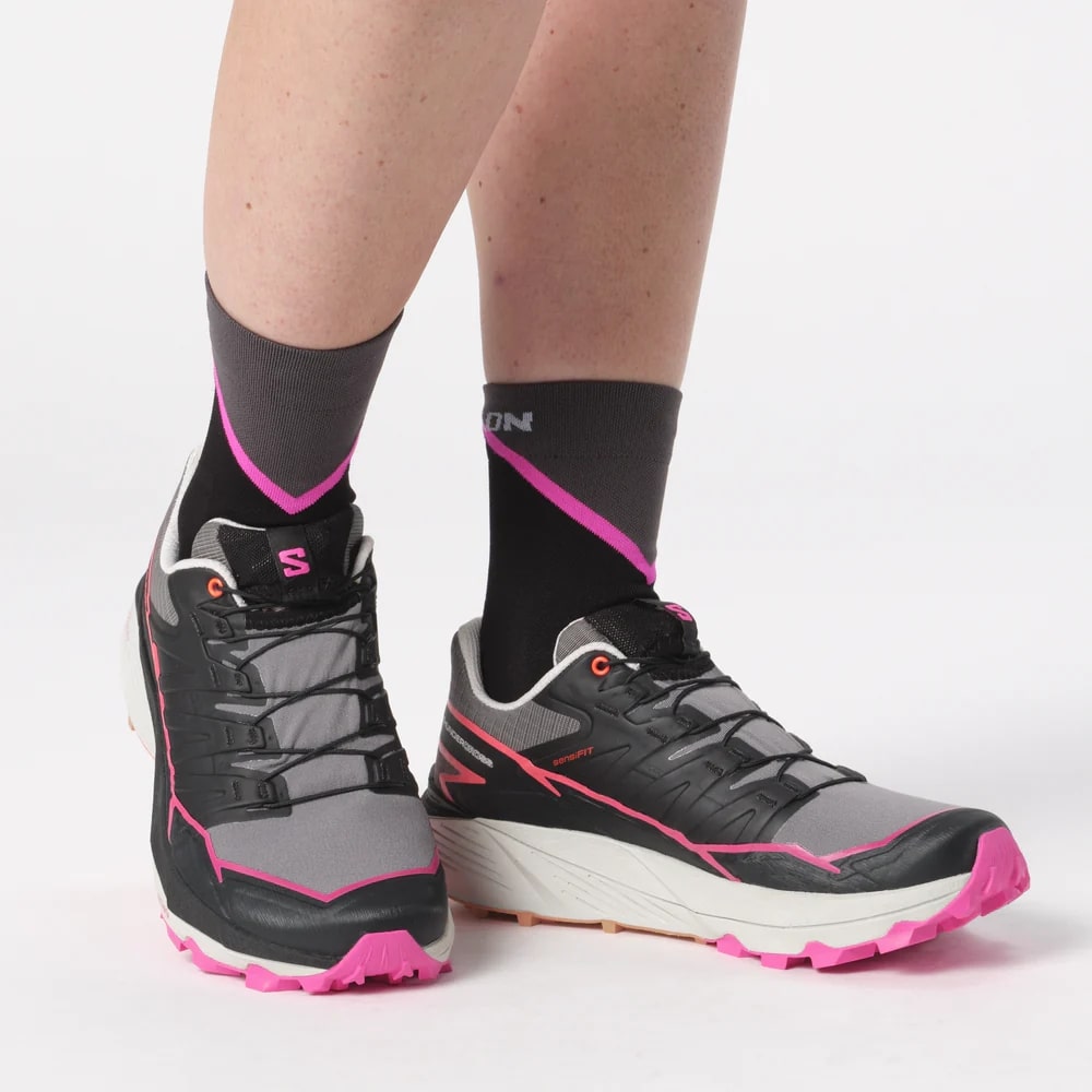 SALOMON ������� �ȥ쥤����˥󥰥��塼�� THUNDERCROSS W Plum Kitten/Black L47382700 ������������� ��ǥ����� ������� �ȥ��󥷥塼�� �ȥ쥤�륷�塼�� �����ȥɥ����塼�� �ϥ����� ���л� �ȥ�å���