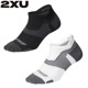 2XU ˥󥰥å Vectr Light Cushion No Show Compression Socks UA5042E ٥饤ȥå Ρ硼å ݡ ۴® ˥ ޥ饽 ȥ쥤˥ ȥ ȥ饤