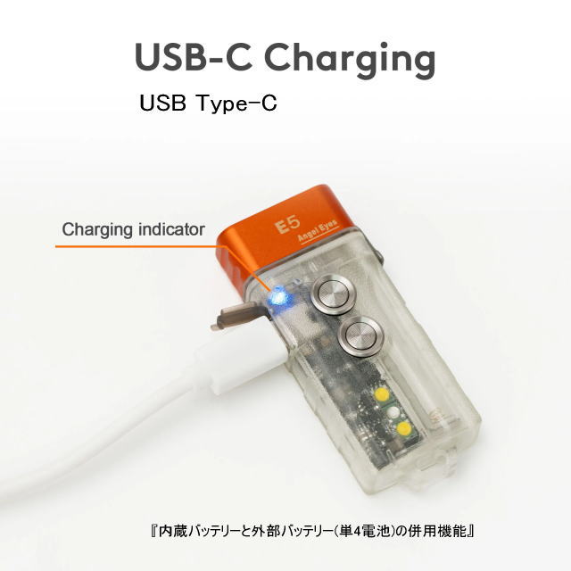 RovyVon ���ӡ��ܥ� LED�ե�å���饤�� Angel Eyes E5 �߸����顼 ���꡼�� ���󥸥��륢���� ����ѥ��� ���� ���� ñ4���� USB Type-C ���� �إåɥ饤�� �إåɥ��� ��󥿥� ���ޡ������󥷡� �л� �����ȥɥ� ������ �ȥ�å��� �ȥ쥤����˥�