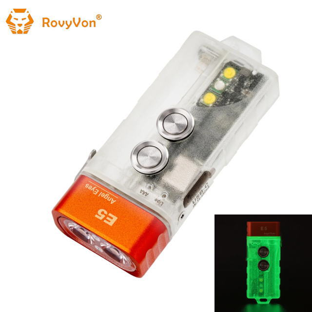 RovyVon ���ӡ��ܥ� LED�ե�å���饤�� Angel Eyes E5 �߸����顼 ���꡼�� ���󥸥��륢���� ����ѥ��� ���� ���� ñ4���� USB Type-C ���� �إåɥ饤�� �إåɥ��� ��󥿥� ���ޡ������󥷡� �л� �����ȥɥ� ������ �ȥ�å��� �ȥ쥤����˥�