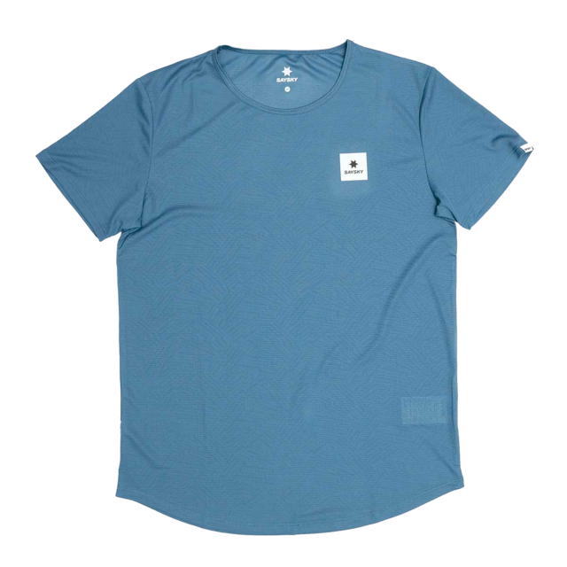 SAYSKY ���������� ���˥�T����� OMRSS60c1054 Reactive Flow T-shirt - Blue Aop ��� ȾµT����� �졼���ե��å� �ꥢ���ƥ��֥ե��� ���ȥ�å� �۴�®�� �̵��� Ķ���� �٥��Ĥ����� ���˥� �ޥ饽�� ���祮�� �ȥ쥤����˥� �ȥ���