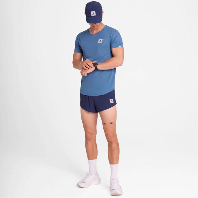 SAYSKY ���������� ���˥�T����� OMRSS60c1054 Reactive Flow T-shirt - Blue Aop ��� ȾµT����� �졼���ե��å� �ꥢ���ƥ��֥ե��� ���ȥ�å� �۴�®�� �̵��� Ķ���� �٥��Ĥ����� ���˥� �ޥ饽�� ���祮�� �ȥ쥤����˥� �ȥ���