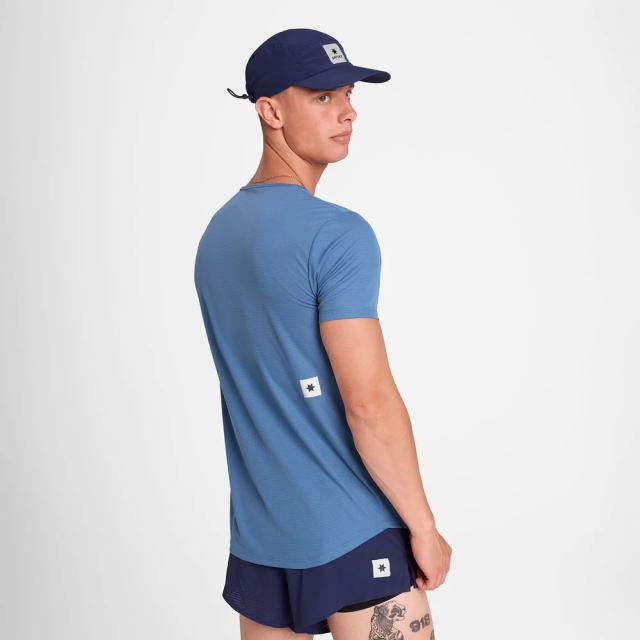 SAYSKY ���������� ���˥�T����� OMRSS60c1054 Reactive Flow T-shirt - Blue Aop ��� ȾµT����� �졼���ե��å� �ꥢ���ƥ��֥ե��� ���ȥ�å� �۴�®�� �̵��� Ķ���� �٥��Ĥ����� ���˥� �ޥ饽�� ���祮�� �ȥ쥤����˥� �ȥ���