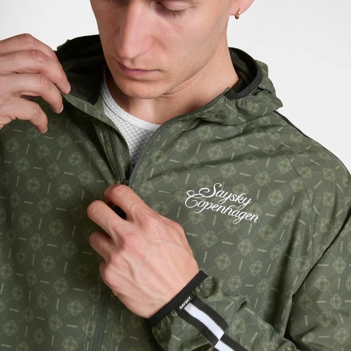 SAYSKY ���������� ���˥󥰥��㥱�å� SM10020c1079 Couture Pace Jacket ��� Green AOP Running �����塼��ڡ������㥱�å� �۴�®�� �̵��� ������ ���� �ա��� �ա��ǥ��� ���˥� �ޥ饽�� ���祮�� �ȥ쥤����˥� �ȥ��� �����ȥɥ� 