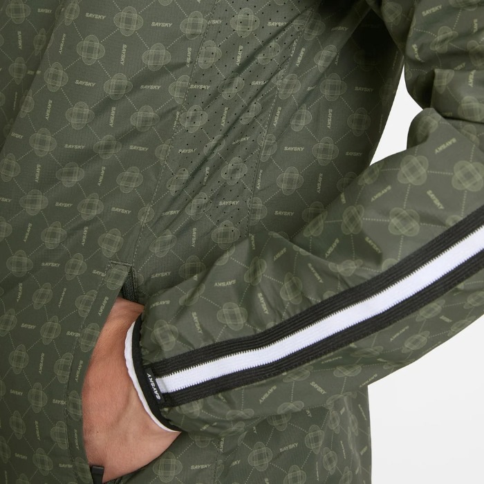 SAYSKY ���������� ���˥󥰥��㥱�å� SM10020c1079 Couture Pace Jacket ��� Green AOP Running �����塼��ڡ������㥱�å� �۴�®�� �̵��� ������ ���� �ա��� �ա��ǥ��� ���˥� �ޥ饽�� ���祮�� �ȥ쥤����˥� �ȥ��� �����ȥɥ� 