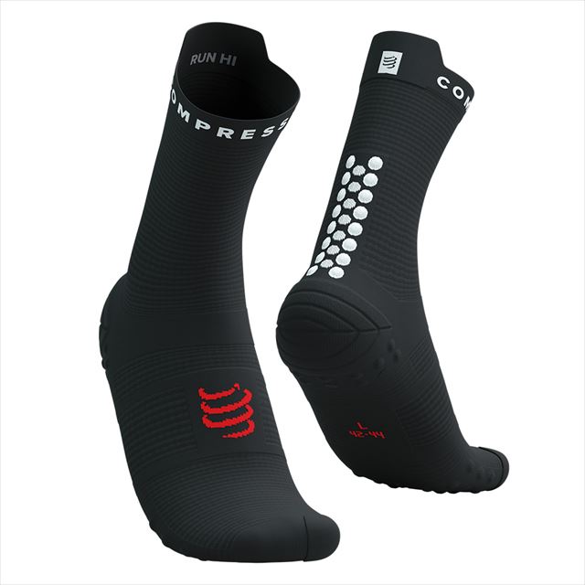 Compressport ����ץ쥹�ݡ��� ���˥󥰥��å��� Pro Racing Socks v4.0 Run High XU00046B9027 BLACK/WHITE �ץ� �졼���󥰥��å��� V4.0 ��� �ϥ� �ߥ˥��롼 �ޥ饽�� ������ ���˥� �ȥ쥤����˥� �ȥ��� ���������ݡ��� �̵��� ���å����