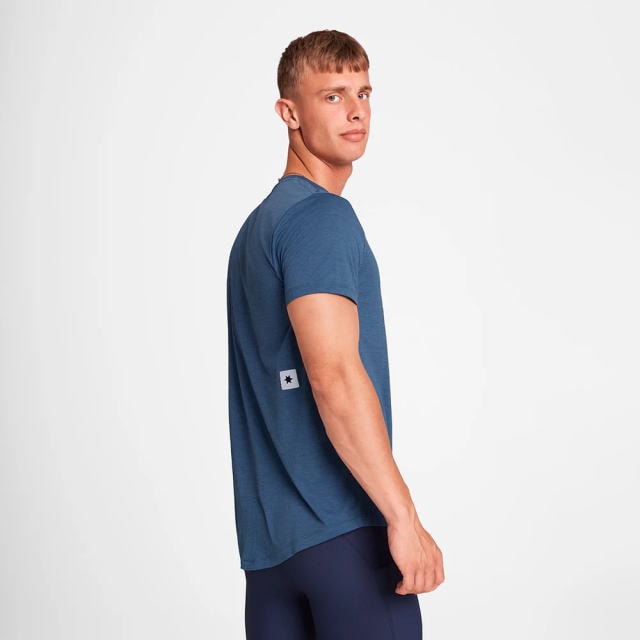 SAYSKY ���������� ���˥�T����� OMRSS30c2012 Logo Combat Pro T-shirt - Blue ��� ȾµT����� �쥮��顼�ե��å� ��������Хåȥץ� ���ȥ�å� �۴�®�� �̵��� Ķ���� �٥��Ĥ����� ���˥� �ޥ饽�� ���祮�� �ȥ쥤����˥� �ȥ���
