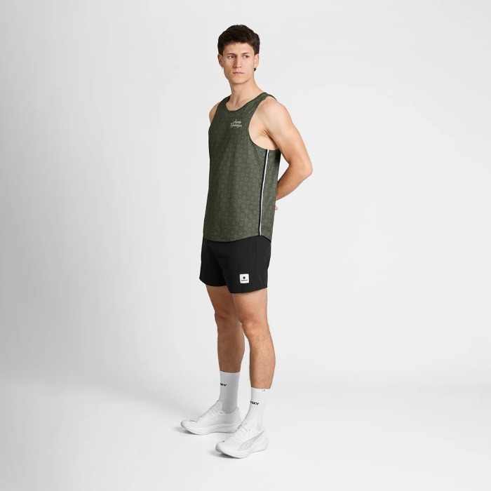 SAYSKY ���������� �졼�����󥰥�å� SM30025c1079 Couture Combat Singlet ��� Green Aop ���󥯥ȥå� ���˥󥰥���� �Ρ����꡼�� ���꡼�� �⡼����� �۴�®�� �ɥ饤 ���� ���ȥ�å� ���˥� �ޥ饽�� ���祮�� �ȥ쥤����˥� �ȥ���