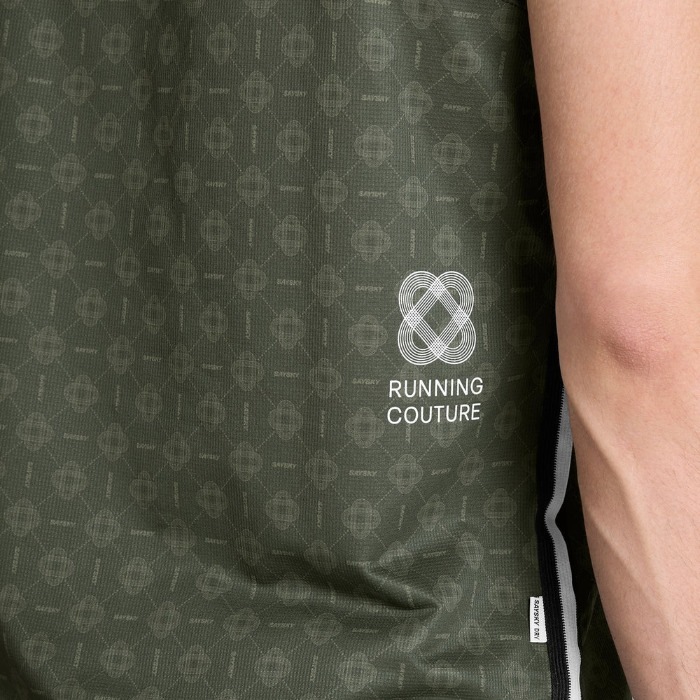 SAYSKY ���������� �졼�����󥰥�å� SM30025c1079 Couture Combat Singlet ��� Green Aop ���󥯥ȥå� ���˥󥰥���� �Ρ����꡼�� ���꡼�� �⡼����� �۴�®�� �ɥ饤 ���� ���ȥ�å� ���˥� �ޥ饽�� ���祮�� �ȥ쥤����˥� �ȥ���