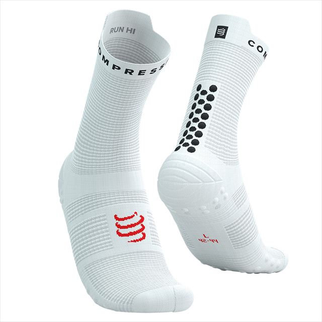 Compressport ����ץ쥹�ݡ��� ���˥󥰥��å��� Pro Racing Socks v4.0 Run High XU00046B0013 WHITE/BLACK �ץ� �졼���󥰥��å��� V4.0 ��� �ϥ� �ߥ˥��롼 �ޥ饽�� ������ ���˥� �ȥ쥤����˥� �ȥ��� ���������ݡ��� �̵��� ���å����