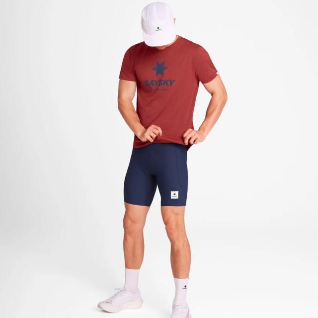 SAYSKY ���������� ���˥�T����� OMRSS30c5007 Logo Combat Pro T-shirt - Red ��� ȾµT����� �쥮��顼�ե��å� ��������Хåȥץ� ���ȥ�å� �۴�®�� �̵��� Ķ���� �٥��Ĥ����� ���˥� �ޥ饽�� ���祮�� �ȥ쥤����˥� �ȥ���