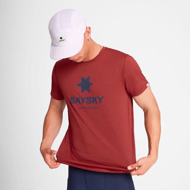 SAYSKY ���������� ���˥�T����� OMRSS30c5007 Logo Combat Pro T-shirt - Red ��� ȾµT����� �쥮��顼�ե��å� ��������Хåȥץ� ���ȥ�å� �۴�®�� �̵��� Ķ���� �٥��Ĥ����� ���˥� �ޥ饽�� ���祮�� �ȥ쥤����˥� �ȥ���