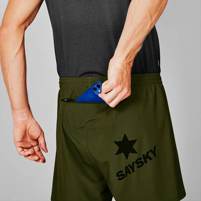 SAYSKY ���������� �ϡ��եѥ�� ���˥󥰥��硼�� SM40003c301 Pace Shorts 5����� ��� Green �쥮��顼�ե��å� �ڡ������硼��5����� 12cm ����ʡ����硼�� ���ȥ�å� �۴�®�� �ޥ饽�� ���祮�� �ȥ쥤����˥� �ȥ���