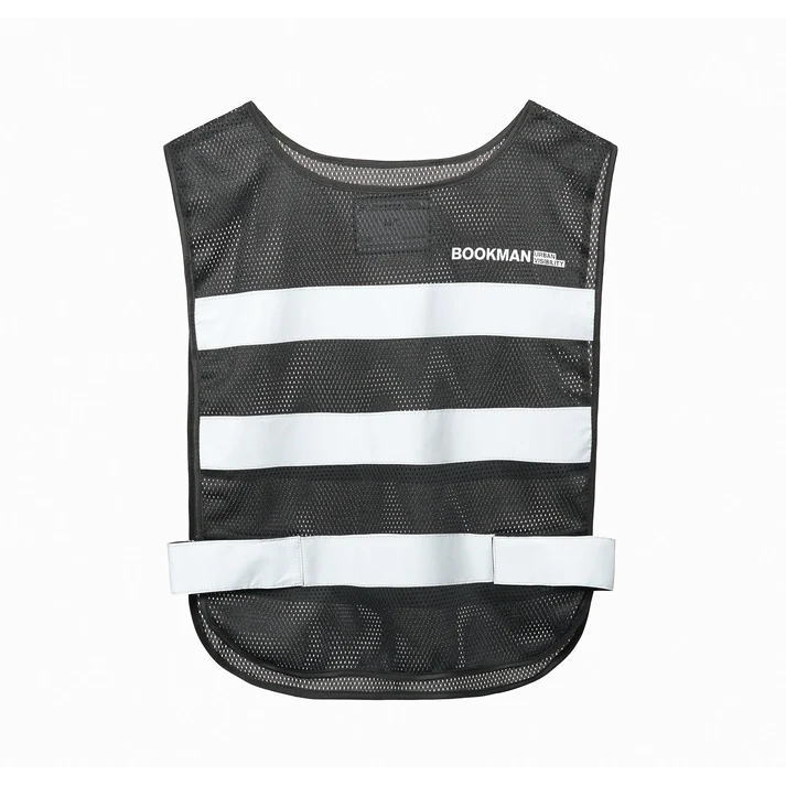 BOOKMAN �֥å��ޥ� �Ƶ�ȿ�ͥ�ե쥯�ƥ��֥٥��� Reflective Vest refvest �ʥ��ȥ�� ���˥� ��� ���� ��ե쥯���� �Ƶ�ȿ�� ��ǧ�� ���祮�� ���������� �Х��� ��ž�� ��������� �����ȥɥ� �ȥ쥤����˥�
