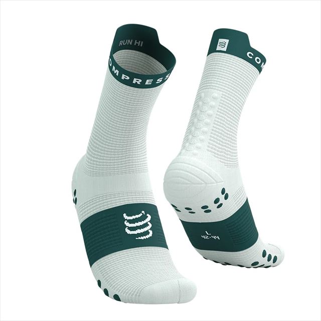 Compressport ����ץ쥹�ݡ��� ���˥󥰥��å��� Pro Racing Socks v4.0 Run High XU00046B0044 SUGAR/STORM �ץ� �졼���󥰥��å��� V4.0 ��� �ϥ� �ߥ˥��롼 �ޥ饽�� ������ ���˥� �ȥ쥤����˥� �ȥ��� ���������ݡ��� �̵��� ���å����