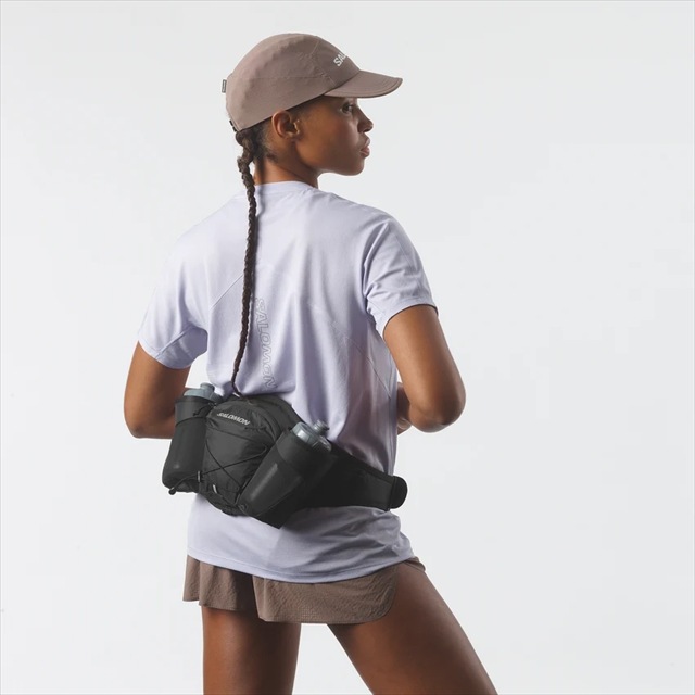 SALOMON ������� �������ȥХå� CROSS BELT 2 BOTTLES LC2379400 BLACK �ȥ쥤����˥� �������٥�� �������ȥݡ��� ���˥󥰥٥�� �ȥ��� �ȥ쥤�� �����ȥɥ� �ϥ����� �л� ���Ф� �ȥ�å���