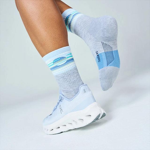 Feetures �ե������㡼�� ���˥󥰥��å��� TRAIL MAX CUSHION MINI CREW CloudVeilBlue �ȥ쥤�� �ޥå������å���� �ߥ˥��롼 ���ꥯ�å���� ���� ­΢���ݡ��� ��˥��å��� ��� ��ǥ����� �ȥ쥤����˥� �ȥ��� �ޥ饽�� �ɥ饤