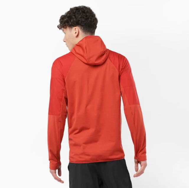 SALOMON ������� �ȥ쥤����˥� �ե꡼�����㥱�å� OUTLINE ALL SEASON HYBRID Jacket M DEEP RED DAHLIA / BOSSA NOVA LC2152000  ��� ������ �ȥ��� �����ȥɥ� �ȥ�å���