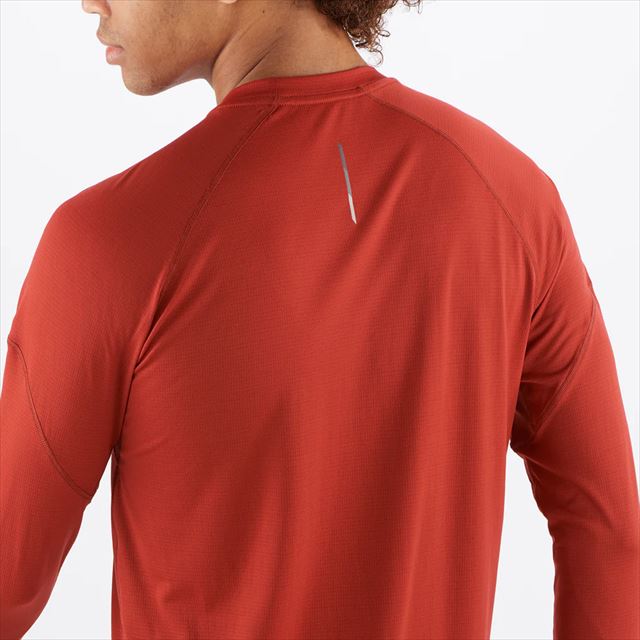 SALOMON  ĹµT CROSS RUN LS TEE M RED DAHLIA LC2138200   LS ƥ ȥ쥤˥ ˥ ȥɥ ȥ ޥ饽 󥰥꡼ ۴®
