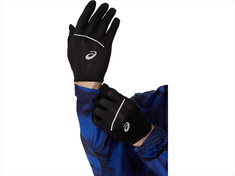 asics �����å��� 3013B184 PERFORMANCE RUN GLOVES PERFORMANCE BLACK ���˥󥰥�å��奰������ �֥�å� �� ���� �ɴ� �ݲ� �̵��� ���ޥե��б� ���˥� �ȥ쥤����˥� �ȥ��� �����ȥɥ� �л� �ޥ饽��